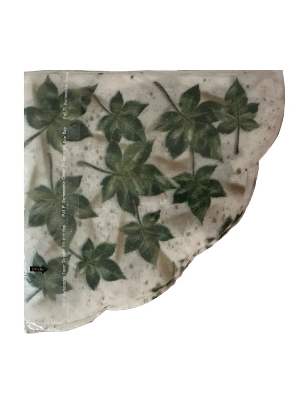 NAREG INT’L Vintage Rice Paper Napkins (lot of 15) Leaf Pattern Scalloped Fan
